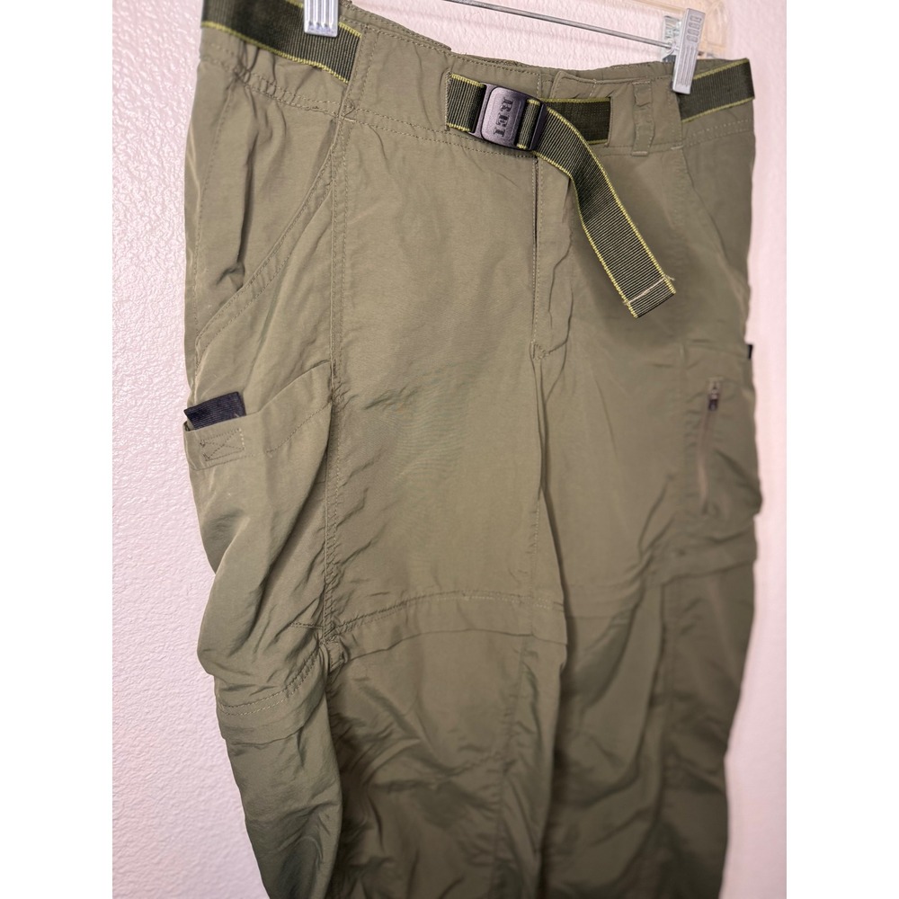 REI Women's 4 Convertible Hiking Pants olive Nylon Lightweight Cargo gorpcore - Picture 4 of 9